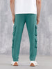 Men’s Relaxed Fit Knit Jogger With Utility Pockets | Teal