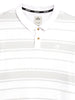 Textured White & Grey Polo T-Shirt