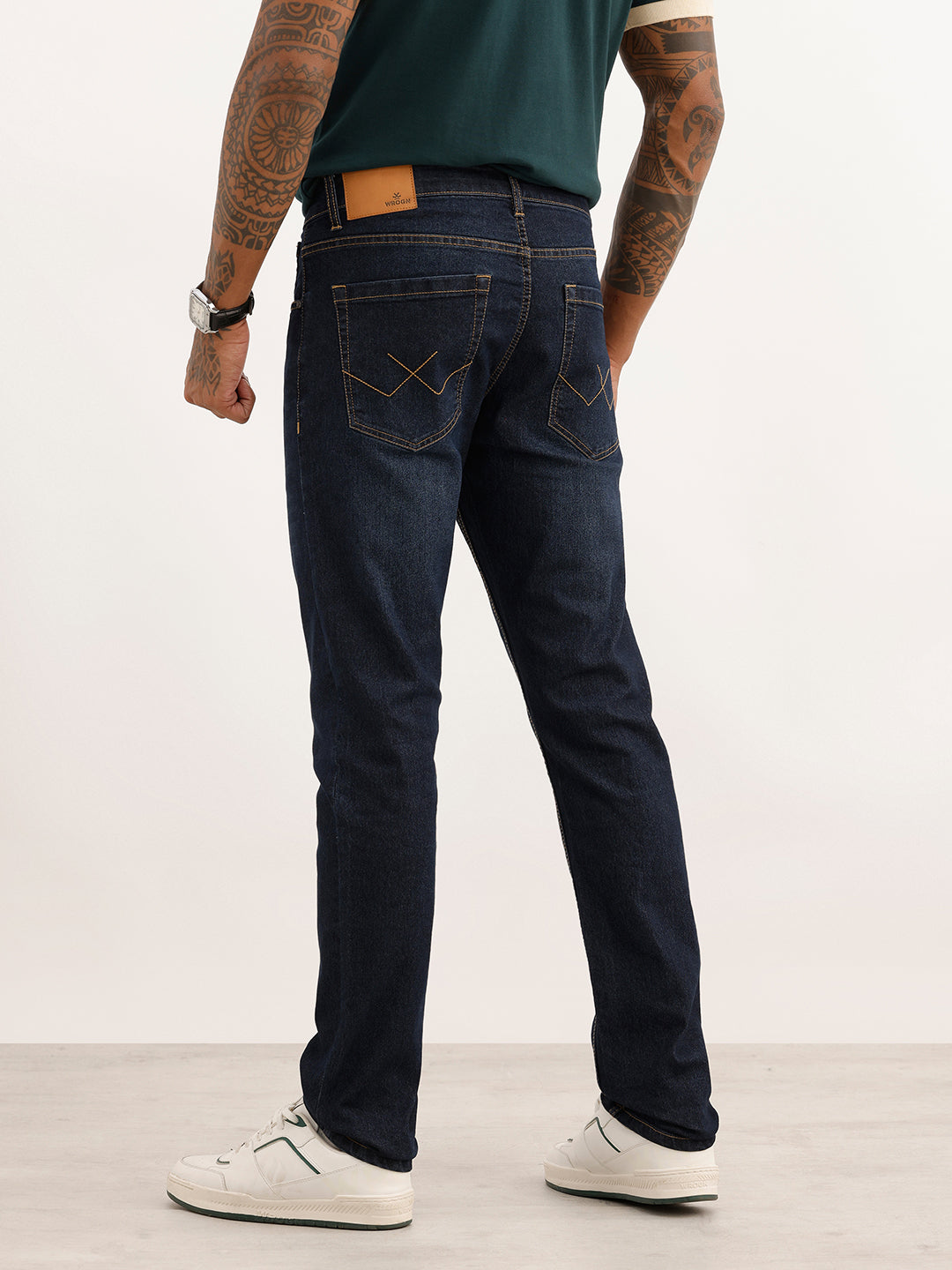 Faded Slim Fit Denim Jeans | Blue