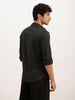 Solid Slim Fit Performance Stretch Shirt | Black