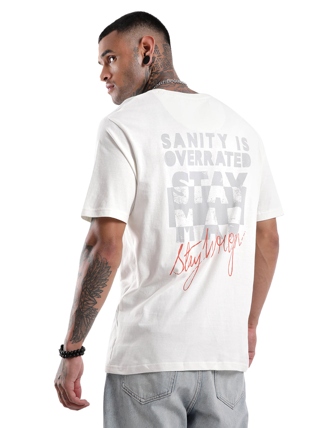 Sanity Is Overrated Printed T-Shirt