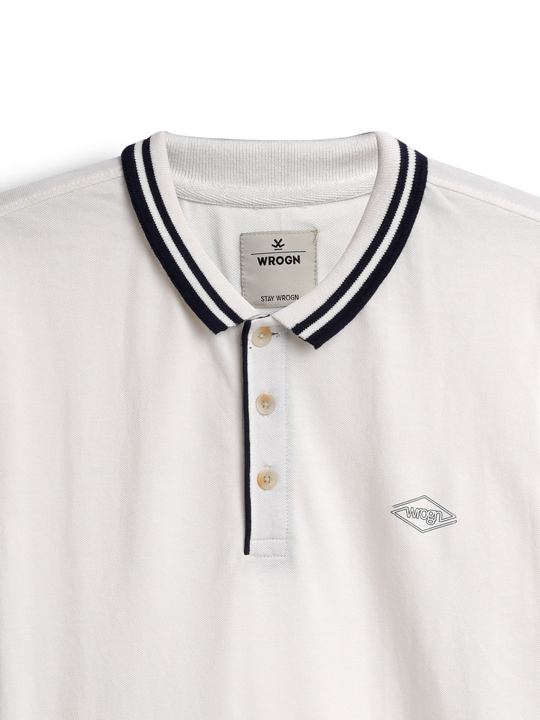 Classic White Tipping Polo T-Shirt