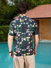 Fluid AOP Viscose Shirt | Black