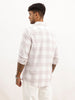 Classic Slim Fit Checkered Shirt | White