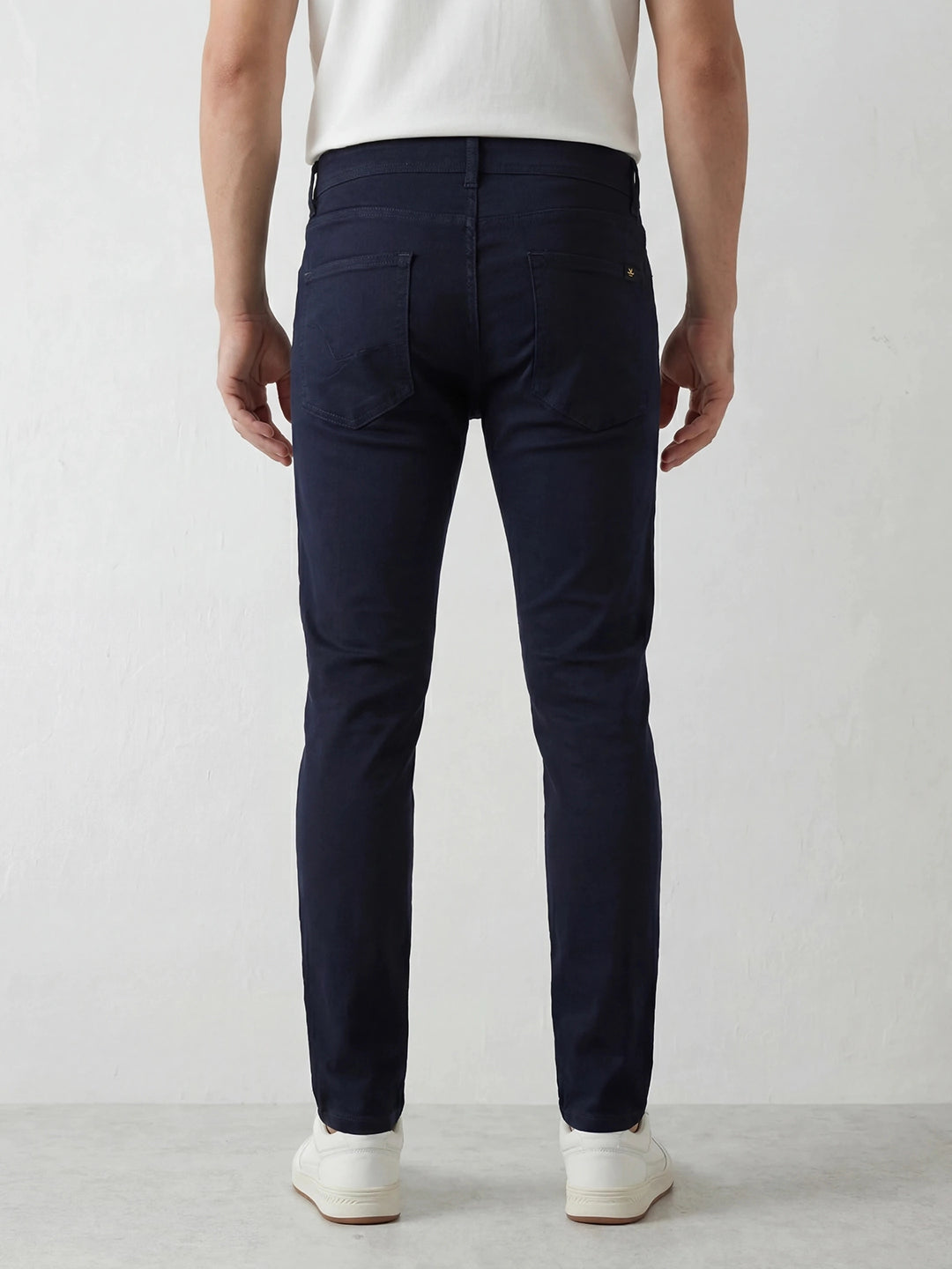Solid Slim Fit Trouser | Navy Blue