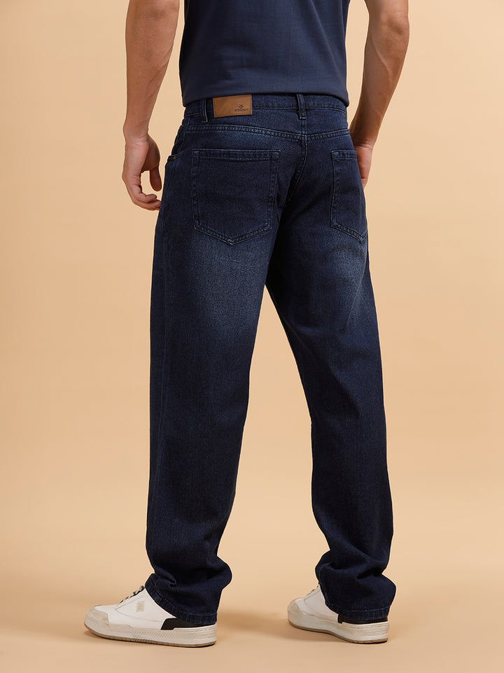Light Fade Anti Fit Jeans | Dark Blue