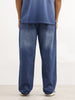 Faded Loose Fit Denim Jeans | Blue