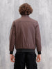 Soild Casual Bomber Jacket | Brown
