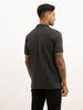 Classic Embroidered Patch Polo T-Shirt | Grey