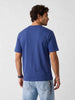 Classic Oversized Placement Printed T-Shirt | Blue