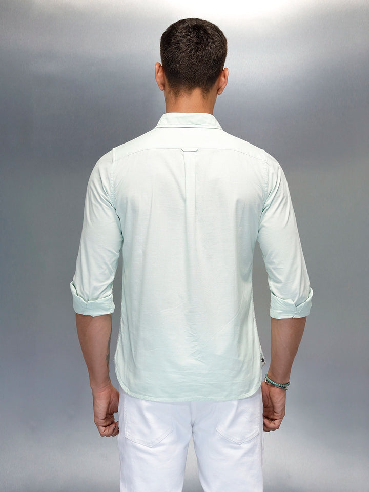 Men's Casual Slim Fit Shirt | Green