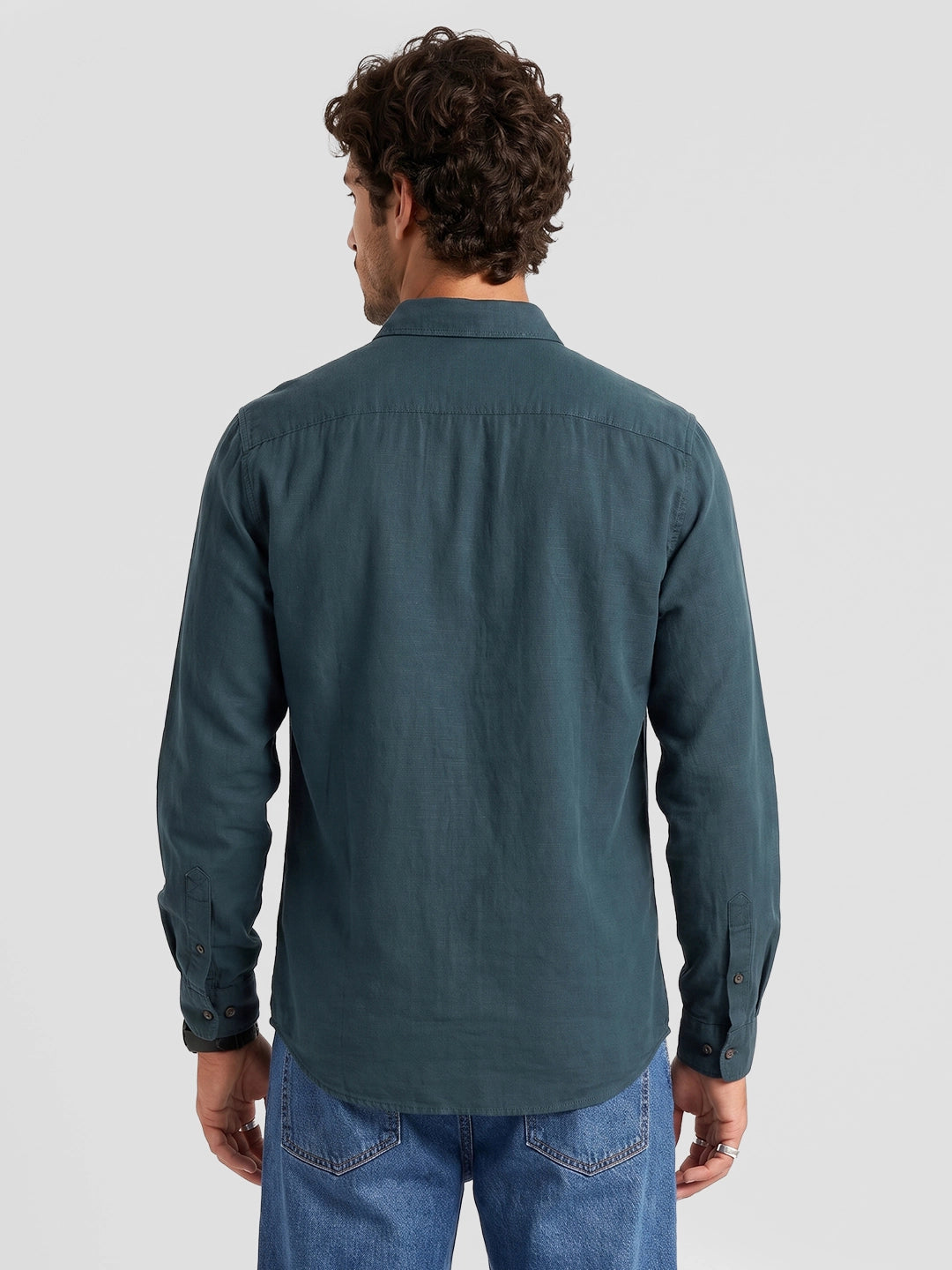Solid Full Sleeve Shirt | Green