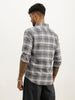 Classic Slim Fit Checkered Shirt | Grey