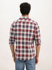 Slim Fit Checkered Full Sleeve Shirt | Brown