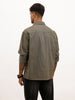 Solid Double Pocket Full Sleeve Shirt | Dark Grey | WSH01FSCM7036W