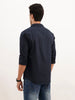 Classic Slim Fit Full Sleeve Solid Shirt | Navy Blue