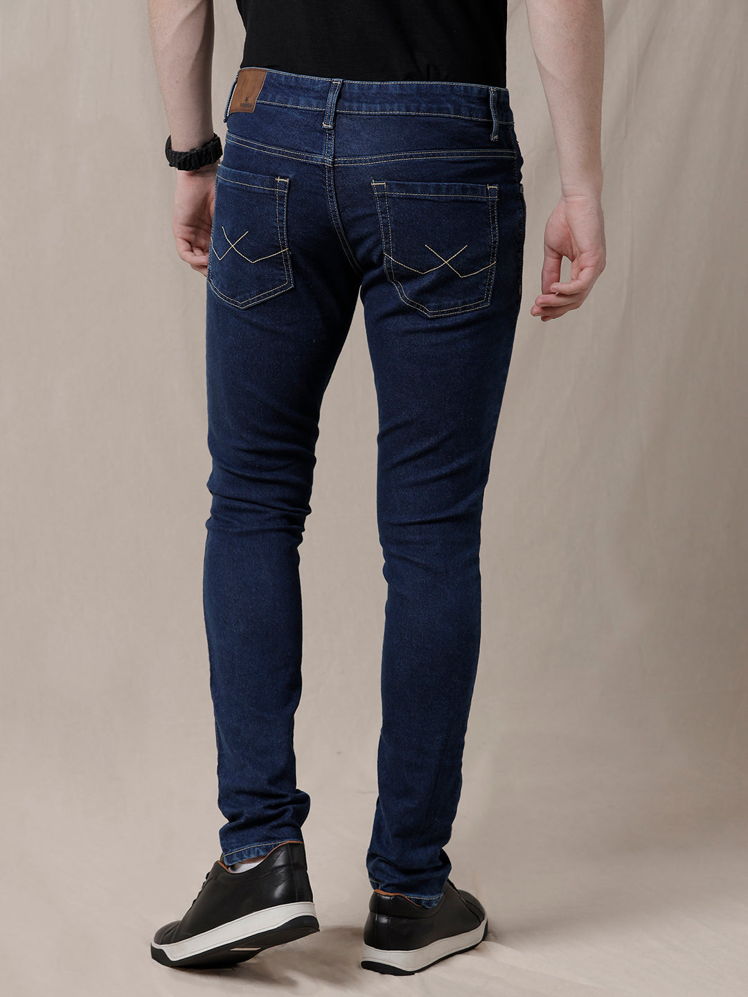 Solid Mid Rise Jeans