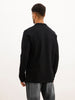 Classic Cut & Sew Full Sleeve Polo T-Shirt | Black | WOTS1575M