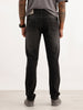 Washed Slim Fit Denim Jeans | Black