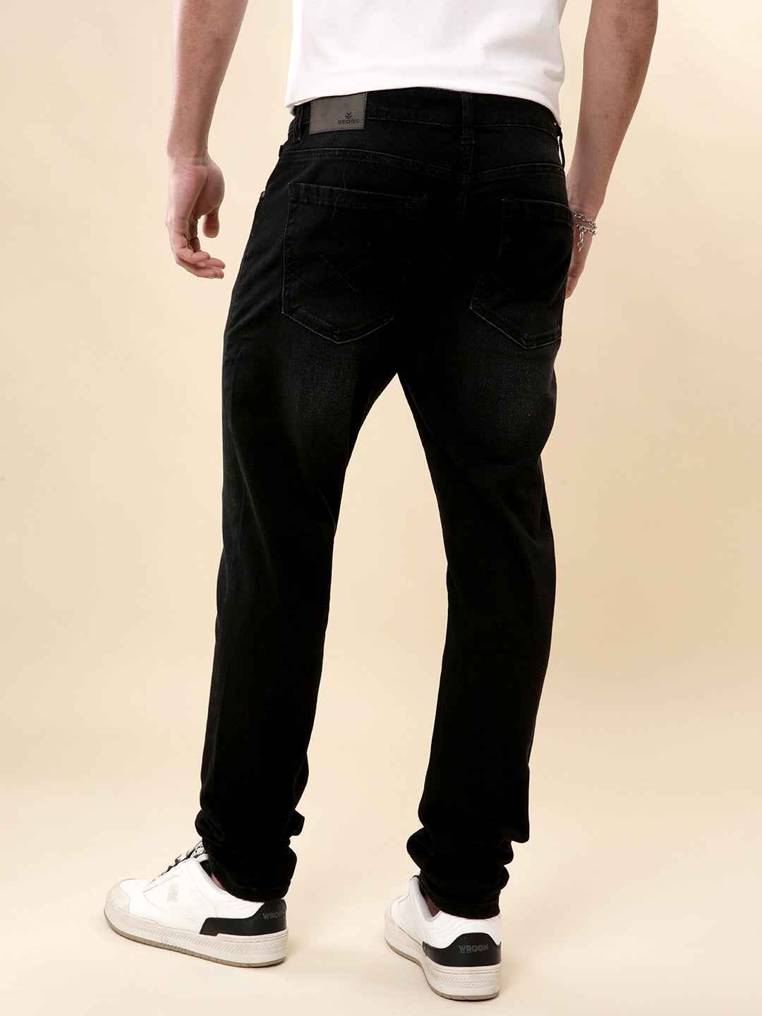 Apex Black Slim Fit Denim Jeans