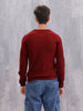 Solid Textured Pull Over | Maroon