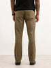 Solid Slim Fit Pleated Trouser | Olive
