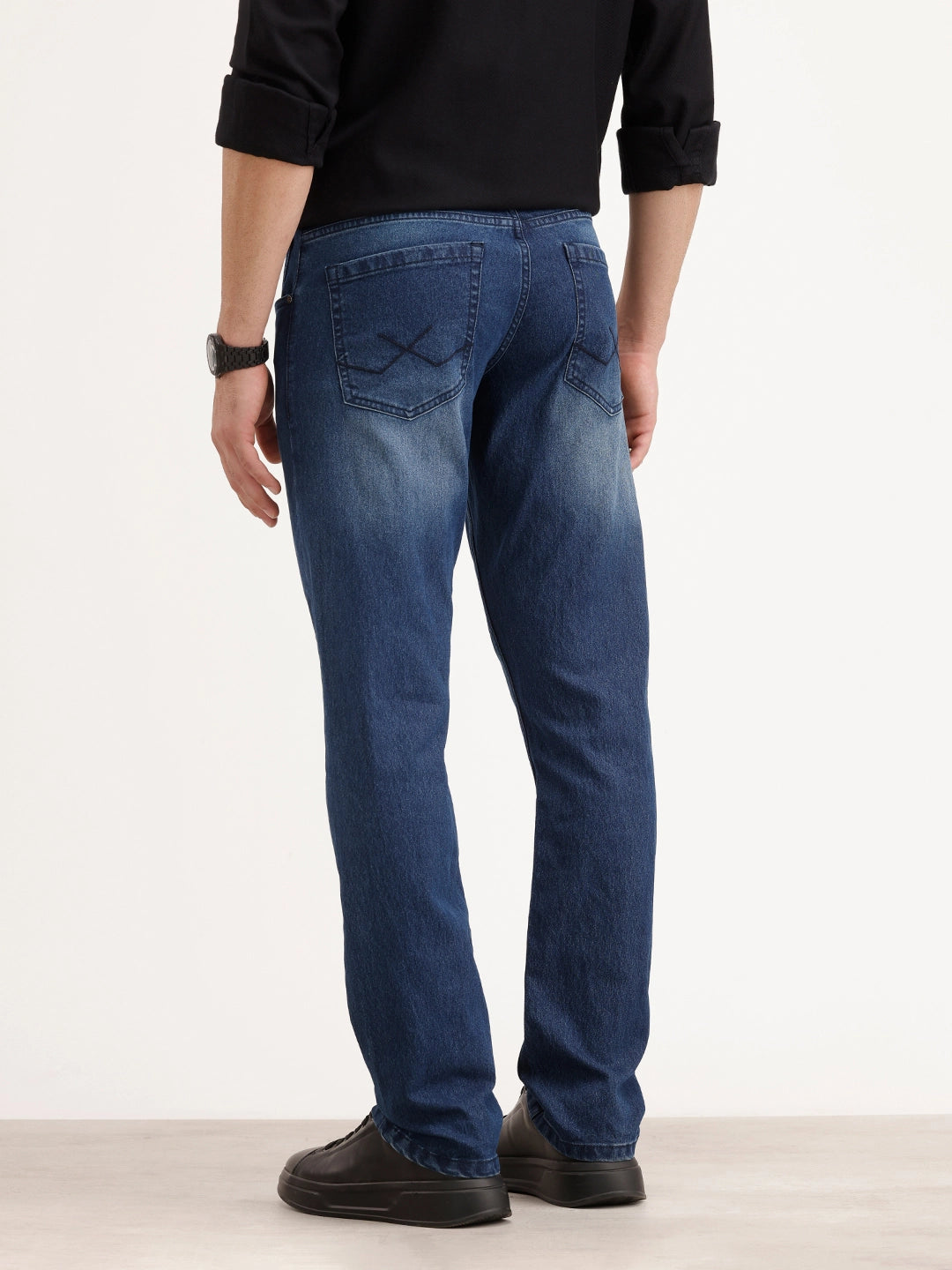 Straight Fit Denim Jeans | Blue