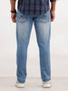 Slim Fit Faded Denim Jeans | Light Blue