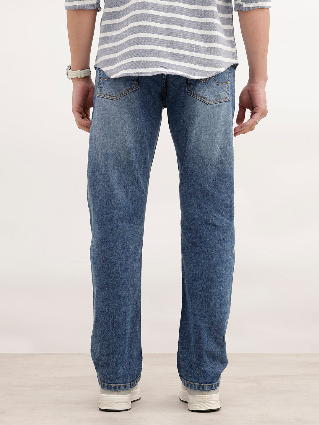 Anti Fit Faded Denim Jeans | Light Blue