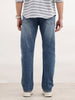 Anti Fit Faded Denim Jeans | Light Blue