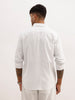 Solid Slim Fit 100% Cotton Shirt | White