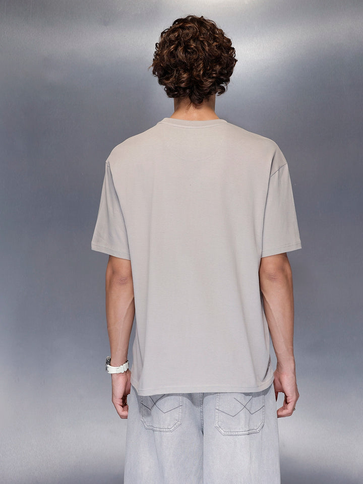 Men’s Grey oversized graphic T-shirt | Grey