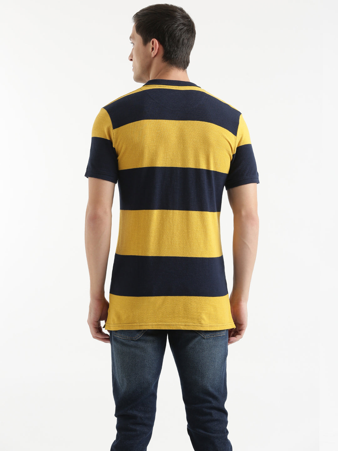 Striped Blocks Polo T-shirt