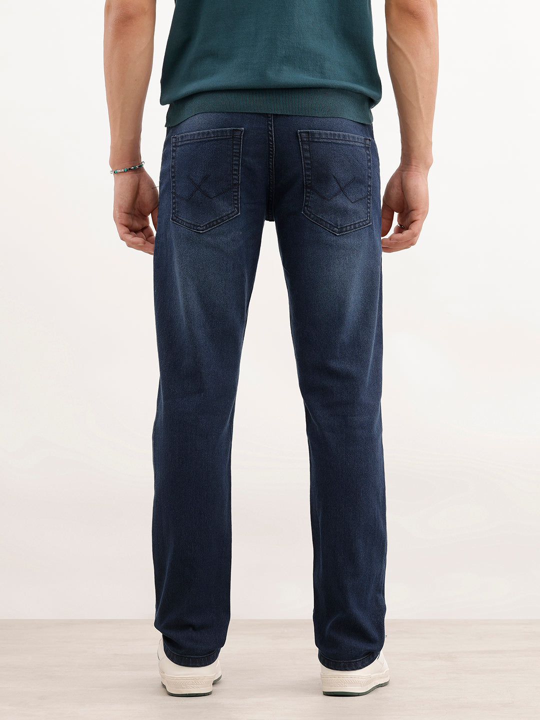 Solid Slim Fit Denim Jeans  | Dark Blue