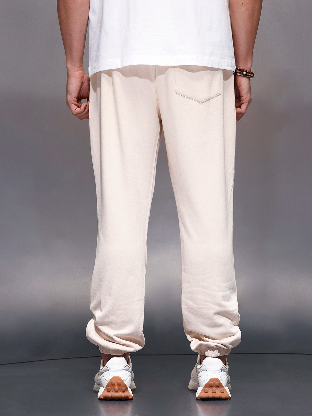 Men's Straight fit Knit Jogger | Beige