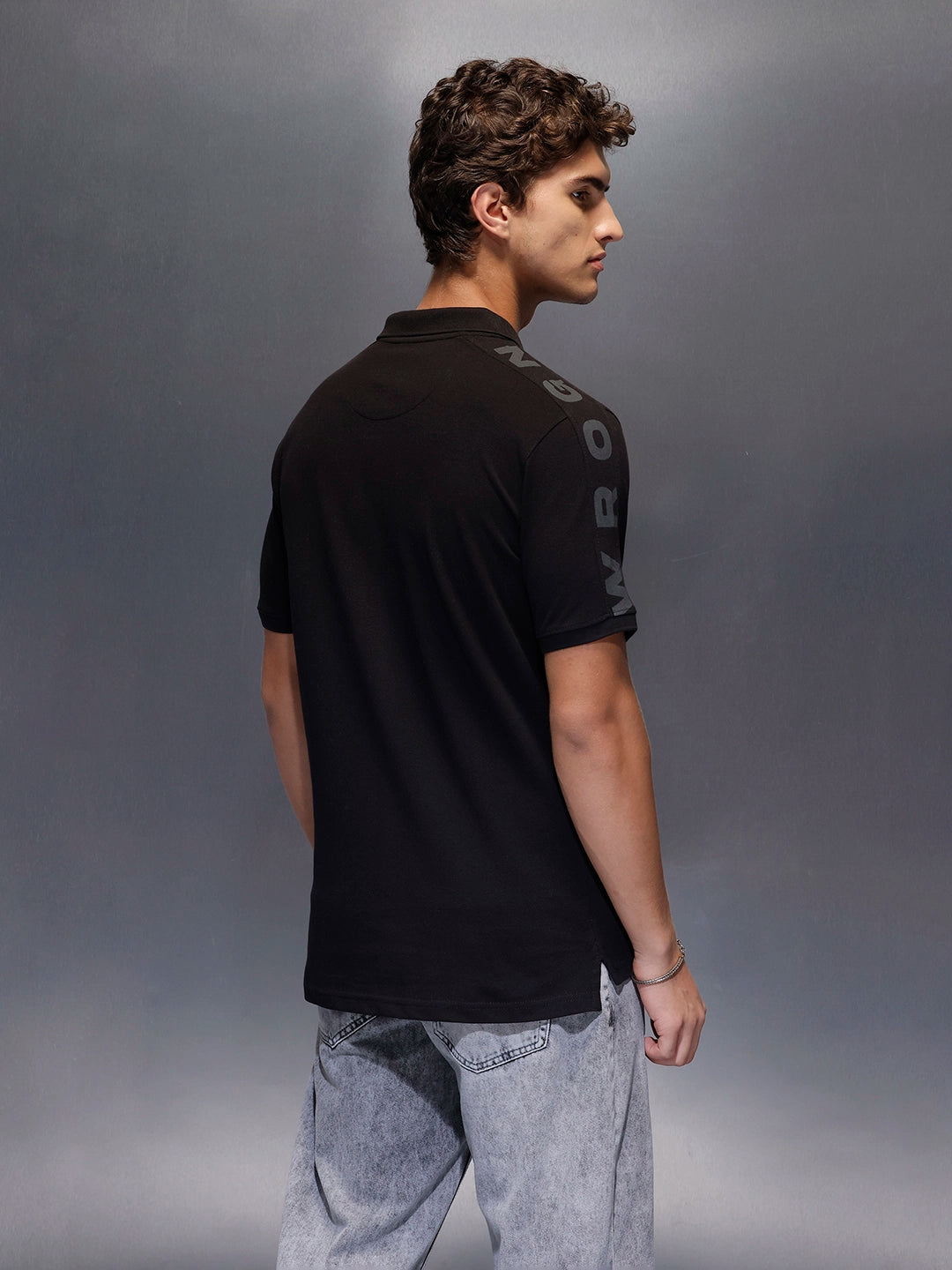 Men's Slim Fit Polo T-Shirt  |  Black