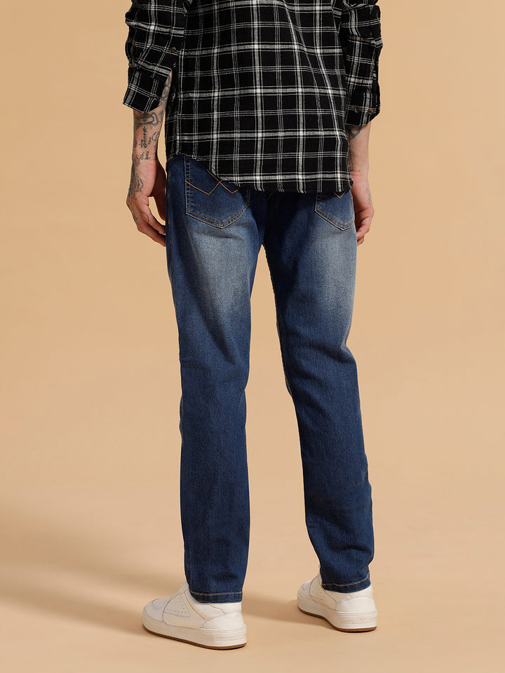 Heavy Fade Slim Fit Jeans | Blue