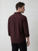 Solid Comfort Fit Full Sleeve Shirt | Wine