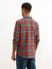 Regular Fit Full Sleeve Checkered Shirt | Brown
