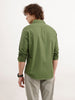 Solid Regular Fit 100% Cotton Shirt | Olive