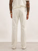 Classic Solid Straight Fit Trouser | White