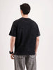 Washed Embroidery Patch T-Shirt   |  Black
