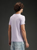 Men's casual slim fit graphic printed t-shirt | Purple