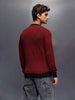 Men's Crewneck Pullover with Legacy Print  |  Maroon