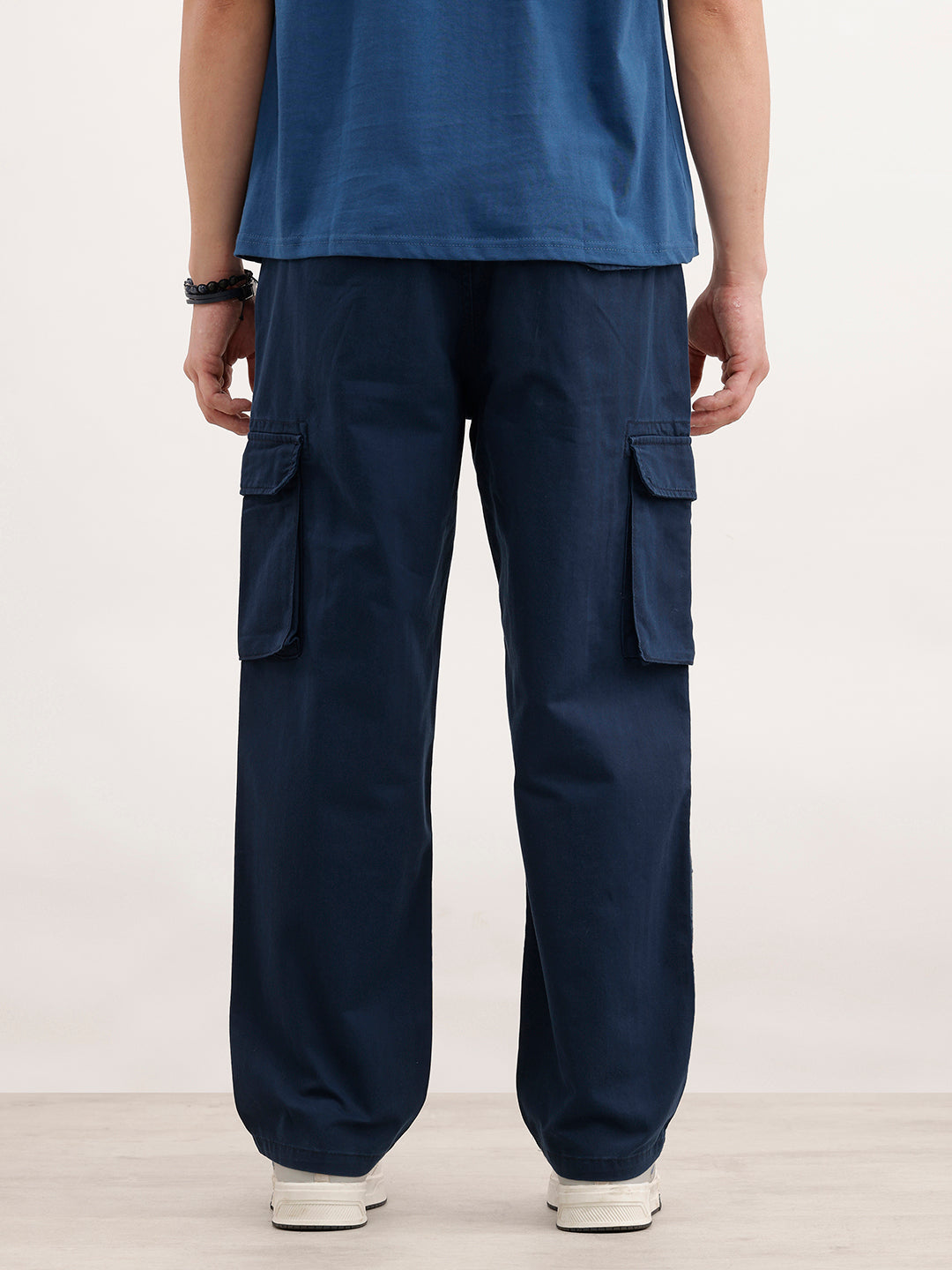 Loose Fit Cargo Trouser  | Blue