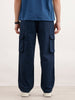 Loose Fit Cargo Trouser  | Blue