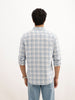Slim Fit Full Sleeve Checkered Shirt | Blue