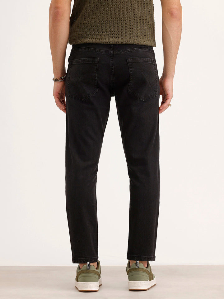 Skinny Crop Denim Jeans | Black