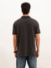 Slim Fit Emroidered Patch Detail Polo T-Shirt | Grey