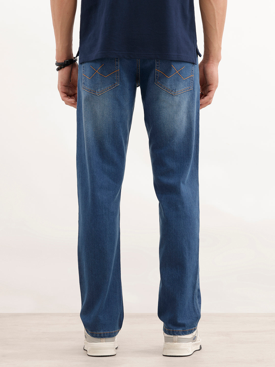 Classic Straight Fit Denim Jeans  | Light Blue